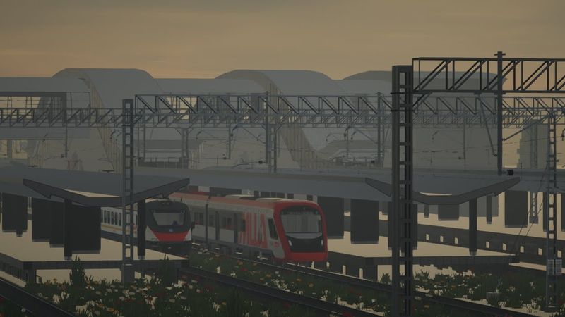 МЦД МАЙНКРАФТ НАХАБИНО | ТАЙМЛАПС | Immersive railroading