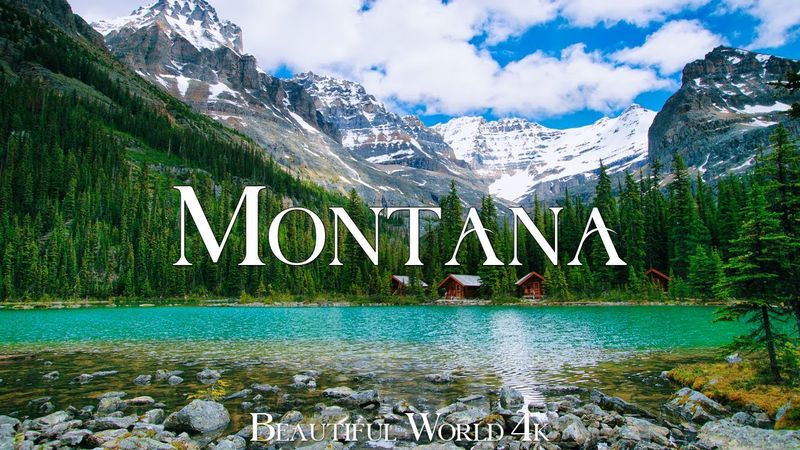 Montana 4K - فیلم آرامش منظره با موسیقی آرامش بخش پیانو - فیلم 4K UHD