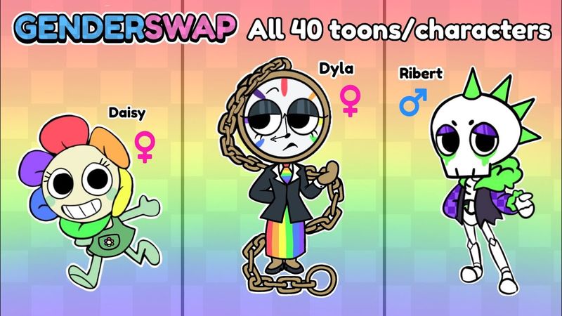 Genderswap Dandy's World toons (all 40 toons)! #dandysworld #roblox #fypシ #trending #ibispaintx