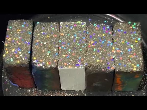 Row of Multicolored & Plain Freshies with Glitter