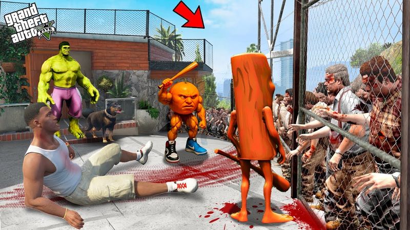 БРЕЙНРОТ vs КЕК АЛУШЫЛАР БІРГЕ ЗОМБИҒА ЖЕМ БОЛДЫ (GTA V)