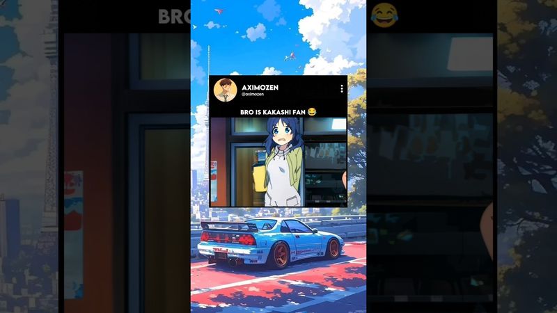 Bro is kakashi fan 😂 #anime #animeedit #animeshorts #music #amv