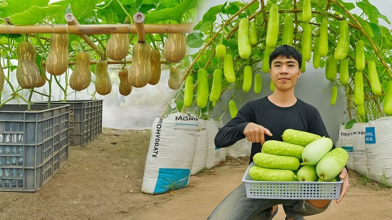 It's a pity if you don't know this home gardening method   big and lots of pumpkins Home gardening