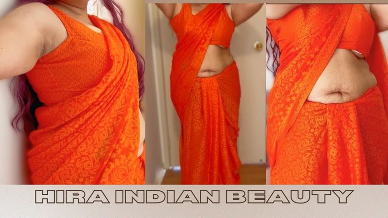 Looking Hot, Classy and Beautiful in Cotton Saree | Goddess Class Hira | Saree Draping