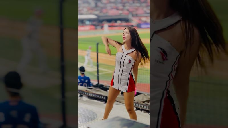 찌나뇽 생일에 듣는 떠난 김준태 응원가 #김진아 #김진아치어리더#ktwiz #kt위즈 #kt위즈치어리더