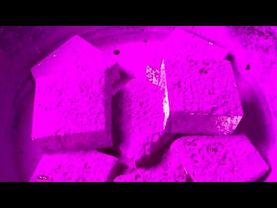 Heavy Violet Pigment on Fresh Chalk