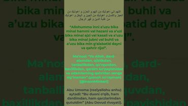 Qarzdan qutulish duosi..