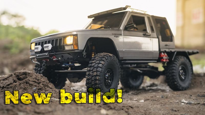 New Build! 1/10 Scale Rc Jeep Cherokee - Scx10 Off road Diving 4x4 Rc Car / E3S-RC