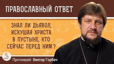 Знал ли дьявол, искушая Христа в пустыне, Кто сейчас перед ним ?  Протоиерей Виктор Горбач