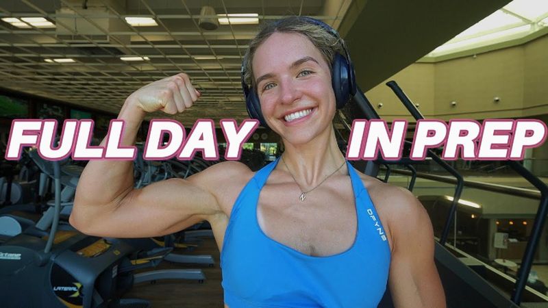 Typical Monday of Chaos in Prep- wieiad, push workout, body work, posing practice, check ins, & more