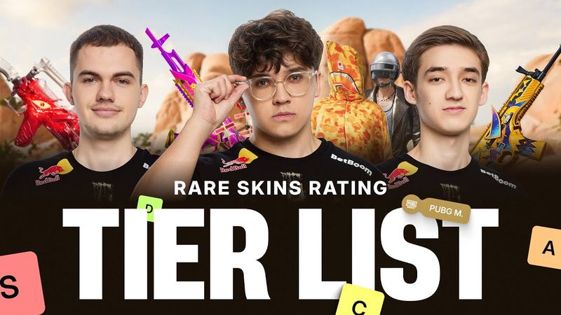 TEAM SPIRIT: ТИР-ЛИСТ РЕДКИХ СКИНОВ PUBG M