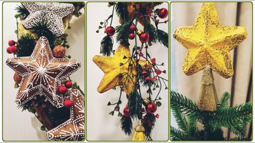 🎄 Как сделать новогодние звёзды из яичных лотков своими руками за 5 минут ⭐