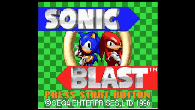 Sonic Blast Title Screen (GameGear)