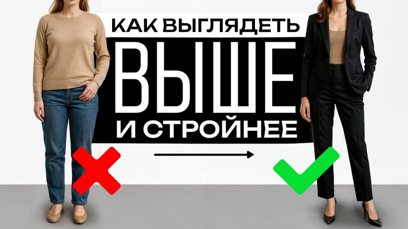 Простые ПРИЕМЫ для невысоких девушек! / Как выглядеть ВЫШЕ и СТРОЙНЕЕ каждой?