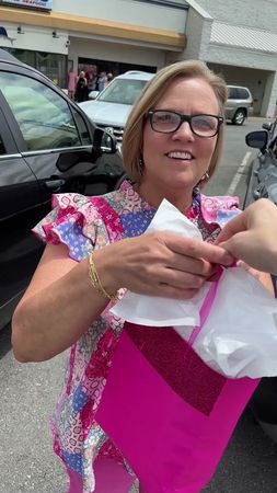 I won’t keep y’all waiting - here’s mom opening her Mother’s Day gift...