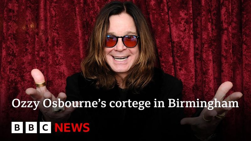LIVE: Fans gather to watch Ozzy Osbourne's cortege travel through Birmingham, UK