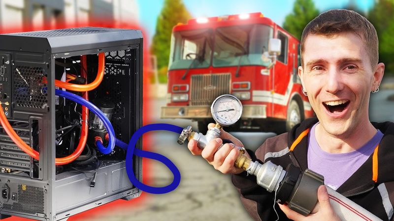 Cooling a PC with a Fire Truck… Literally
