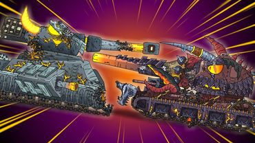 Final Battle of the Titans: Leviathan VS Mephistopol - Dibujos animados sobre tanques