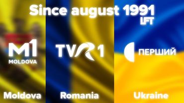 History of logos of 10 channels of Romania, Moldova and Ukraine (since august 1991)