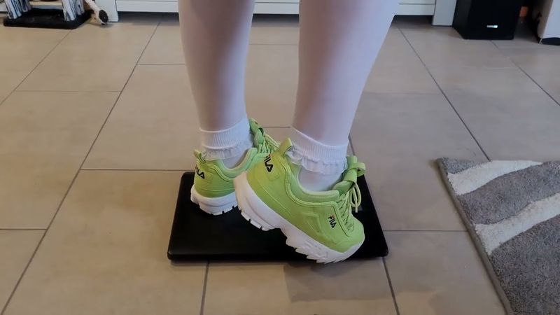 Laptop teasing with Disruptor and white socks