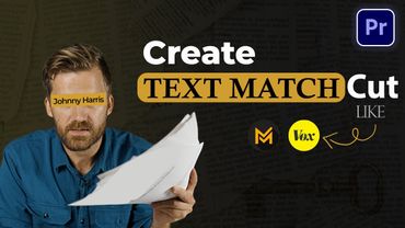 How to Create a Text Match Cut Effect in Premiere Pro  Like Vox & Johnny Harris