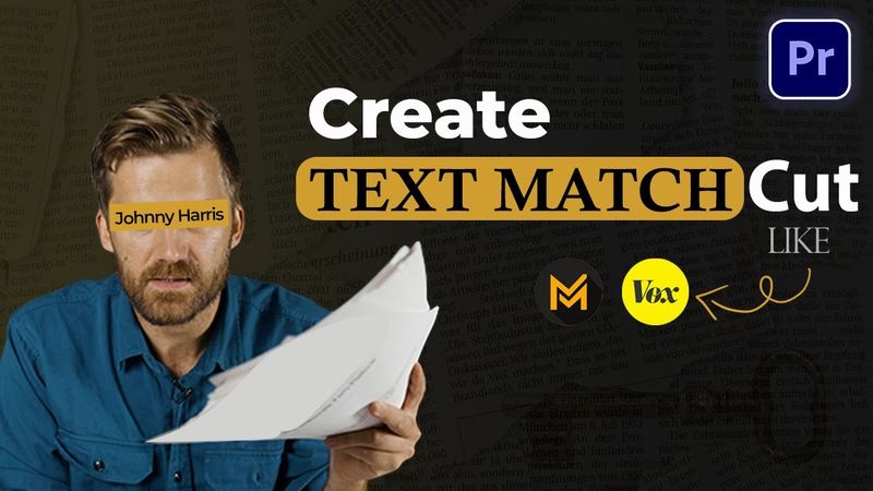 How to Create a Text Match Cut Effect in Premiere Pro  Like Vox & Johnny Harris