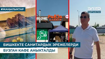 БИШКЕКТЕ САНИТАРДЫК ЭРЕЖЕЛЕРДИ БУЗГАН КАФЕ АНЫКТАЛДЫ