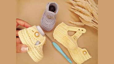 Easy and quick to weave baby shoes