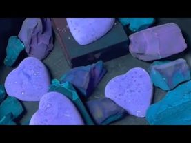 Teal Dyed Freshies & Purple Hearts 💜