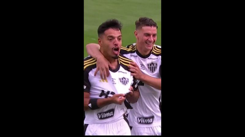 Gol de Gabriel Menino para o Atlético Mineiro contra o Vasco