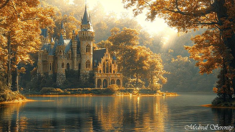 The Autumn Lake Castle: Fantasy Celtic Music for Relax | Medieval Serenity