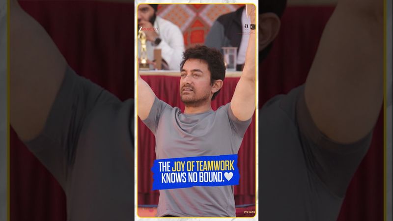 The spirit of teamwork, captured in a melody.Feel it with the #SitaareZameenPar title track. #shorts