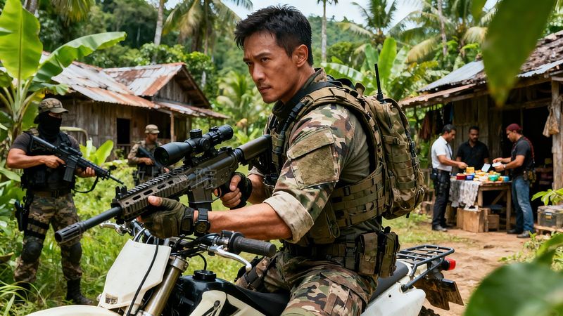 Mercenaries pose as civilians for a deal—Soldier King tracks them secretly and wipes out drug cartel