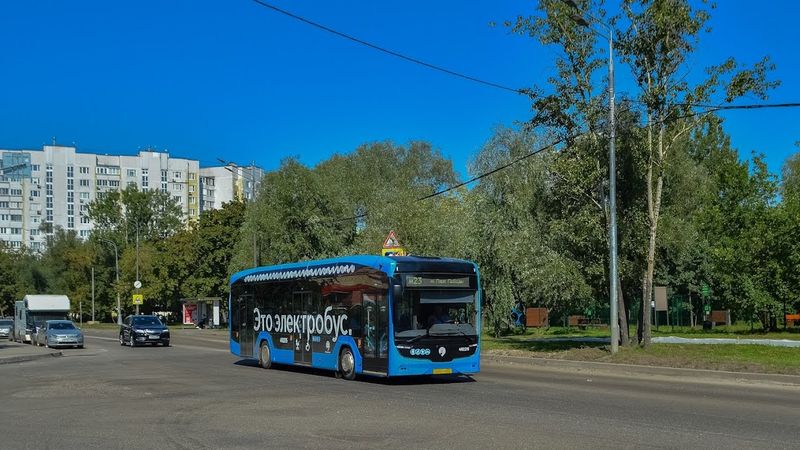 Поездка на электробусе КАМАЗ-52222 №492215 по маршруту №м23.