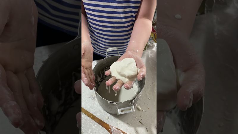 Ньютоновская жидкость( крахмал +вода)