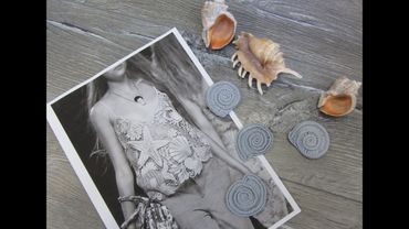 Морская ракушка для топа от Валентино в ирландском кружеве. Вяжем вместе крючком. Вязание с подиума.