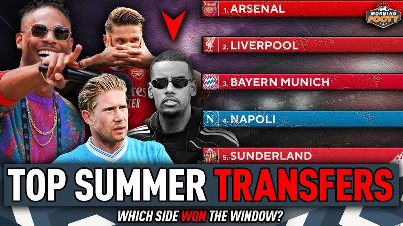 CLASSIFICA VINCITORI TRASFERIMENTI ESTIVI 🏆 | Arsenal, Liverpool, Bayern, Napoli, Sunderland 🔥 | ...