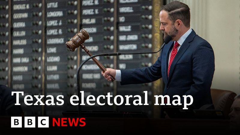 Texas approves new electoral map favouring Republicans | BBC News