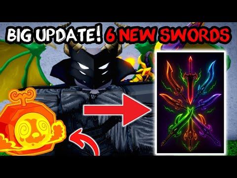 Blox Fruits HUGE UPDATE NEW SWORDS REVEALED! + NEW FRUIT SKINS!
