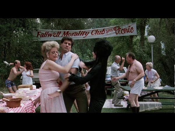 Cassandra Peterson from Elvira, Mistress of the Dark (2) 1080p (Pantyhose scene)