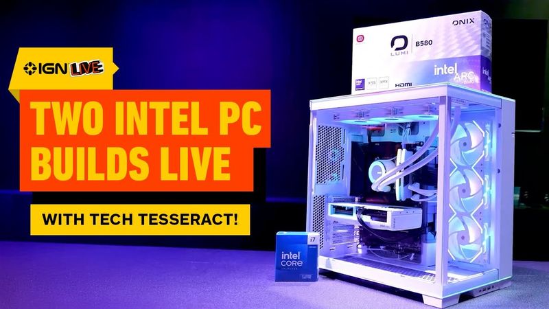 We Built 2 Very Different PCs in 1 Day — Live With Tech Tesseract! - IGN LIVE 2025