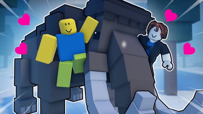 99 NIGHTS IN THE FOREST, BUT MAMMOTH IS FRIENDLY! Roblox Animation