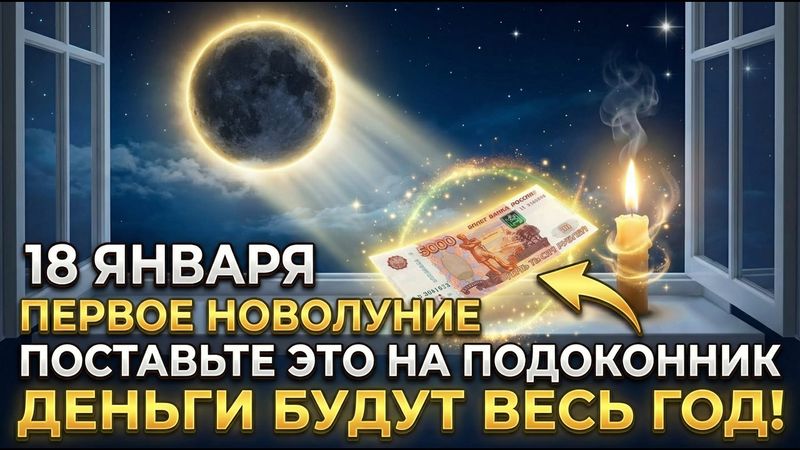 18 января - НОВОЛУНИЕ + КРЕЩЕНСКИЙ СОЧЕЛЬНИК, мощный день, чтобы притянуть денежную удачу на год!