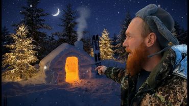 Kardan bir kulübe yaptım ve geceyi içinde geçirdim.