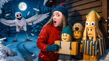 СПАСЛА ДЕТЕЙ ОТ СОВЫ ЛЮДОЕДА В 99 НОЧЕЙ В ЗИМНЕМ ЛЕСУ РОБЛОКС! КВИНКА ПРОШЛА ИГРУ!