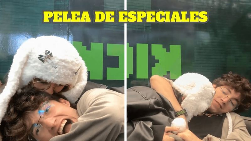 GLOGLO Y EMI PELEANDO EN LA COMICCON