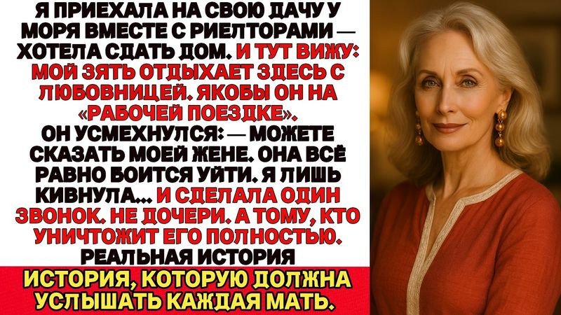 Я приехала во второй дом — хотела сдать его в аренду.А там — мой зять. С любовницей.