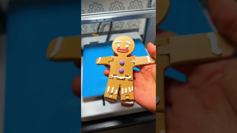 3D Printed Shrek Gingerbread Man