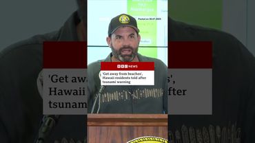 Hawaii residents told to get away from beaches after tsunami warning. #Hawaii #Tsunami #BBCNews