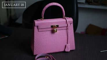 [Leather Handmade EP35] Cover a Luxury Crocodile Bag for Lady - Free PDF Pattern